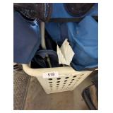 Laundry Basket w/ (2) Folding Camp Chairs