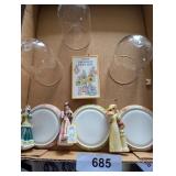 (3) Miss Albee Avon Miniature Figurines in