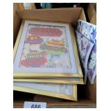 Picture Frames, Note Pads, Easter Basket & Other