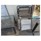 (5) Folding Lawn Chairs, (1) Lounge Chair, +