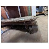 Old Homemade Plywood Dolly on Wheels