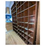 (2) Wooden Boxes w/ Divided Slots hinged together