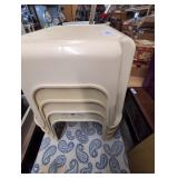 (4) Plastic Step Stools, Plastic Bucket, +
