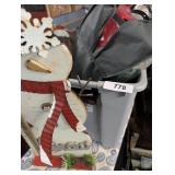 Tote w/ Lid + Christmas Items