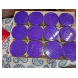 NIB Vintage (12) Kerr 1/2 Pint Jelly Jars w/