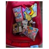 Tote [No Lid] w/ Assorted Kids Toys