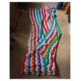 Large Afghan + Crocheted Jacket -**