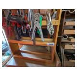 Little Wooden Homemade Rack w/ Assorted Tools