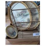 Brass Tone Shelf & Wall Decor