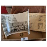 Vintage Photograph, 1950 Newspaper &