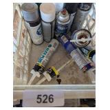 Plastic File Crate w/ Caulking, Spray Paint,