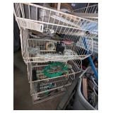 Rolling Wire Cart w/ Contents