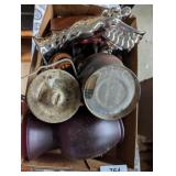 Vase, Small Crock, Angel, Picture Frame & Other