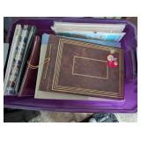 Tote [No Lid] w/ Photo Albums &