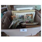 Tote [No Lid] w/ New & Used Picture Frames