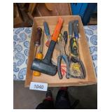 Rubber Sledge Hammer, Pliers, Chisel & Other