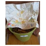 Vintage Linen w/ Wooden Clothespins