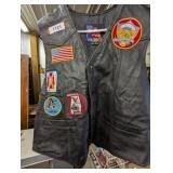 Motorcycle Vest w/ Patches
