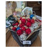 Plastic Milk Crate w/ Christmas Decor