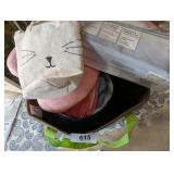 Canvas Tote w/ Baby Items + Bath Pillow