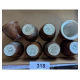 (8) Hall Custard Cups -*