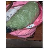 Pink Bag w/ Handle + Assorted Shirts & Jeans