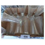 (12) Clear Beer Glasses