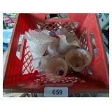 Plastic Milk Crate w/ Light Shades