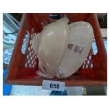 Plastic Milk Crate w/ Light Shades