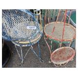 (4) Vintage Wrought Iron Patio Chairs -
