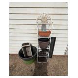 Flower Pots, Shoe Mat & Plant Stand