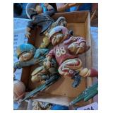 (3) Homco Cast Metal Football Player Wall Hanging