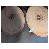 (2) Side Tables/Magazine Racks