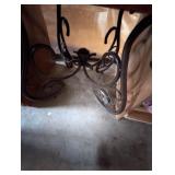 End Table w/ Wood Top & Metal Frame