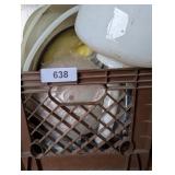 Plastic Milk Crate w/ Assorted Light Covers &