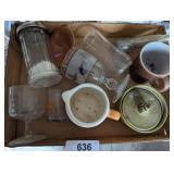 Vintage Bowls, Glasses, Vase & Other +