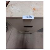 Two Drawer File Cabinet on Wheels Full of Plaques