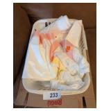 Plastic Basket w/ Kitchen Trash Bags