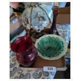 Bowls, Vases & Small Lamp