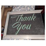 Tin Sign w/ Broken Frame