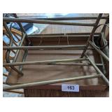 (2) Small Table Brass Tone Book Holders