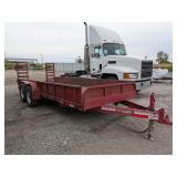 2013 Cornelius UT-18 Flatbed Trailer w/ Ramps