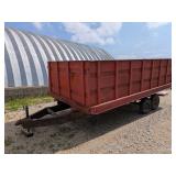 Red Double Axle Wagon Trailer (no title)