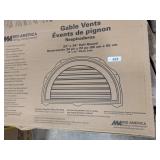 Gable Vent Half Round (22" x 34")