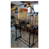 Rolling Clothing Rack w/ Hangers