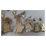 Brass Angel Candle Holders