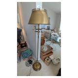 Antiqued Brass Floor Lamp