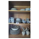 Large Quantity Blue Danube China