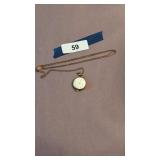 Small Elgin Pocket Watch w/ Chain