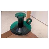 Emerald Green Candle Stick Holder +